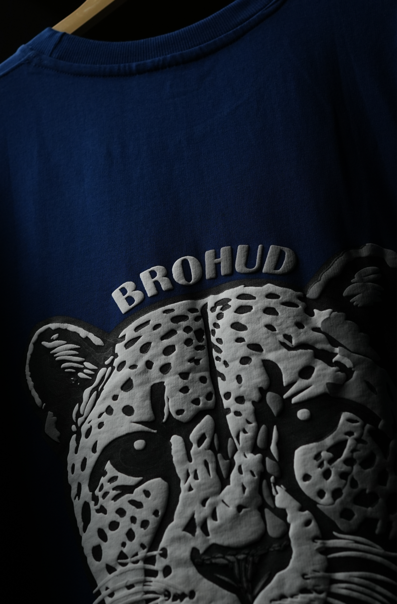 Cheetah navy Blue edition T-Shirt - Image 4