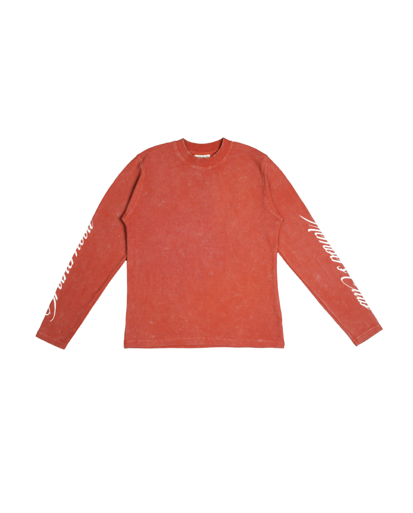 Crimson Red Waffle Tee - Image 6